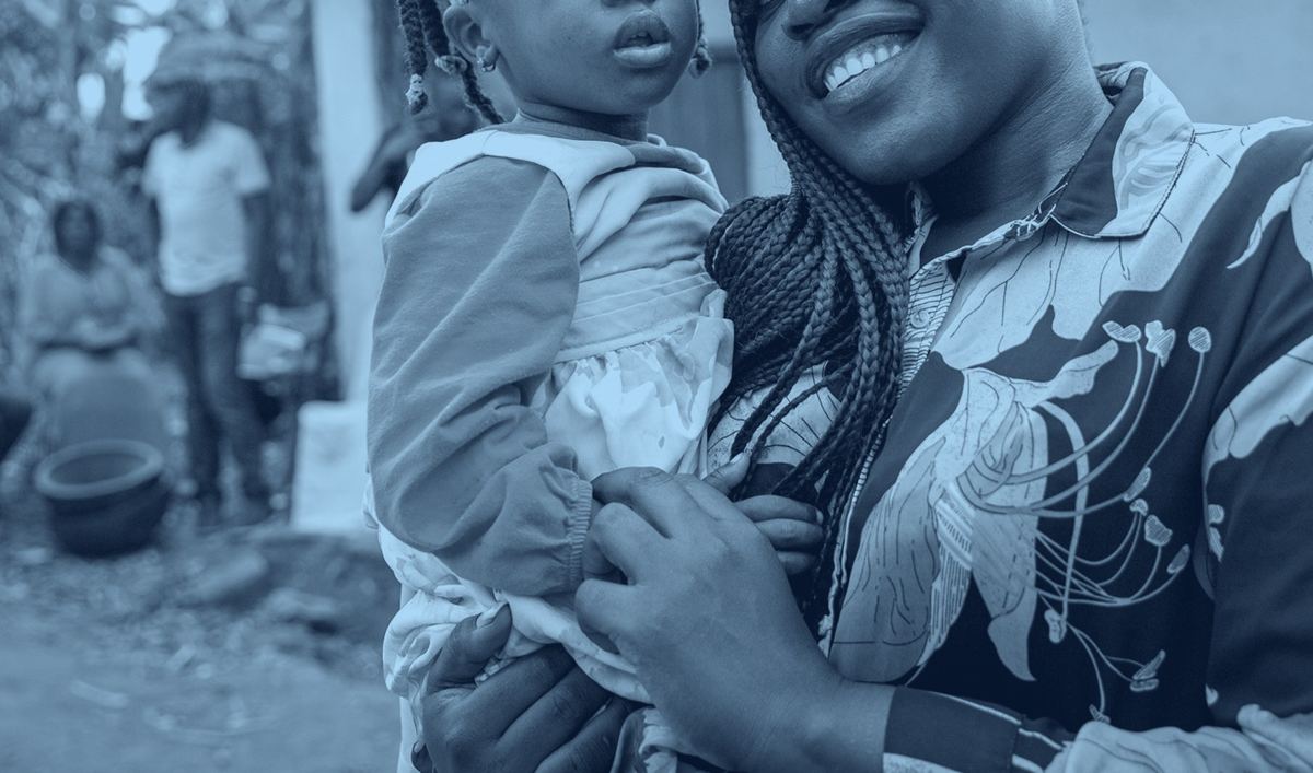 Mère et enfant, bénéficiaires du programme